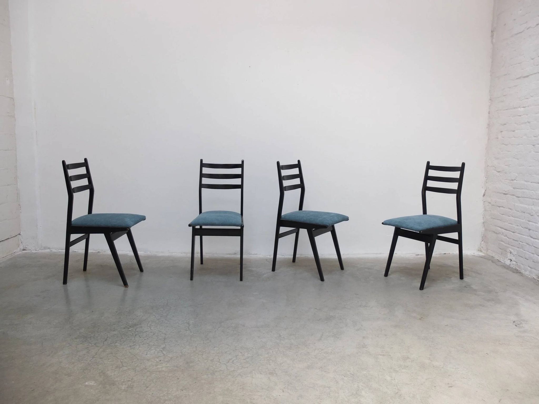 Set of 8 'S4' dining chairs by Alfred Hendrickx for Belform, 1950s