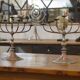 Pair of brass and copper candlesticks 1950s