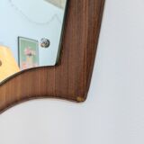Scandinavian teak mirror from the 60s