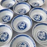 Set of 10 Chinese bowls