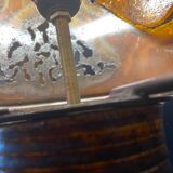 Vintage lamp ceramic copper and resin 1970