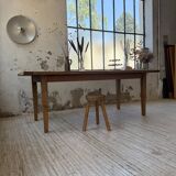 Table de ferme en pin et chêne