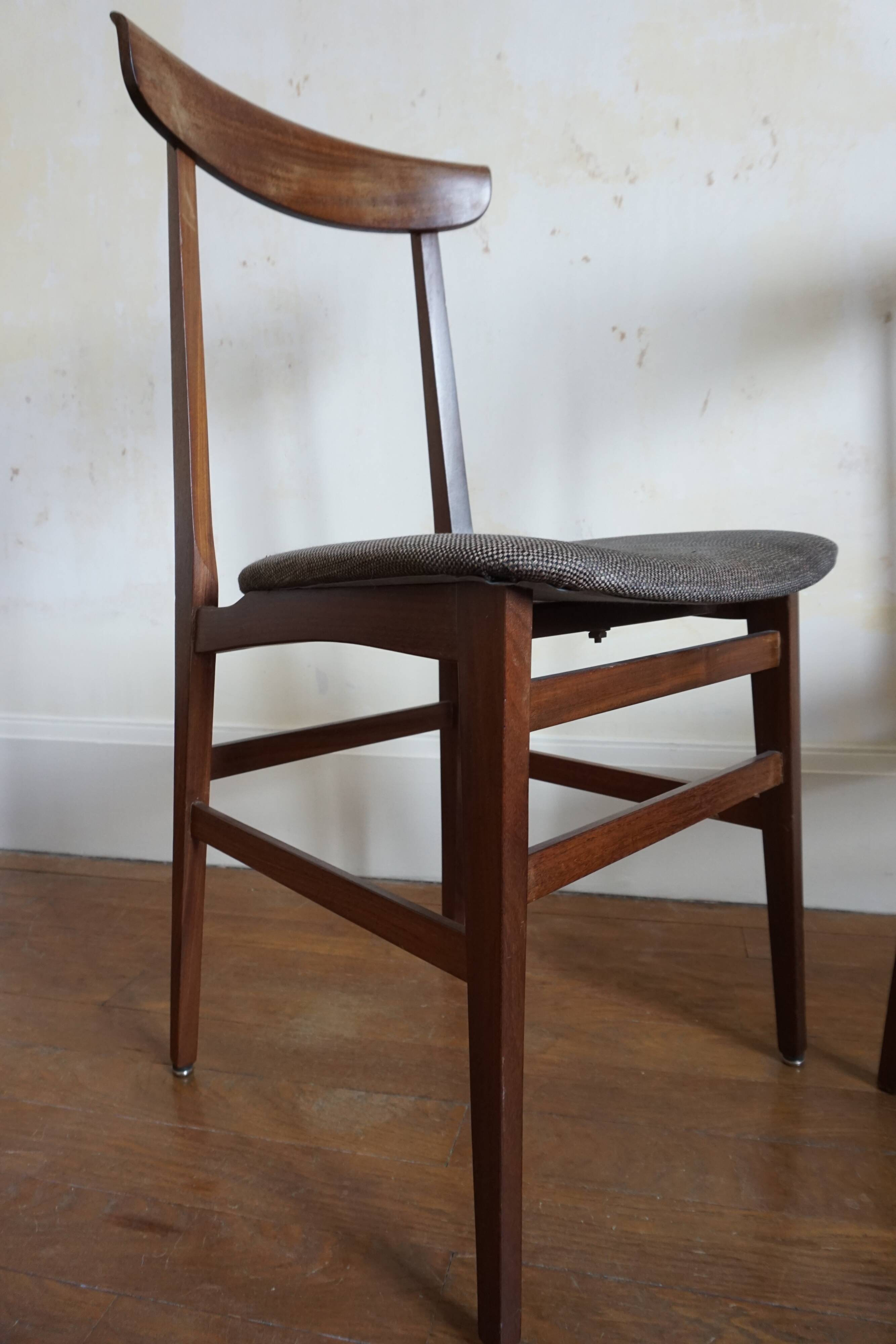 Pair of Italian chairs Consorzio Sedie Friuli