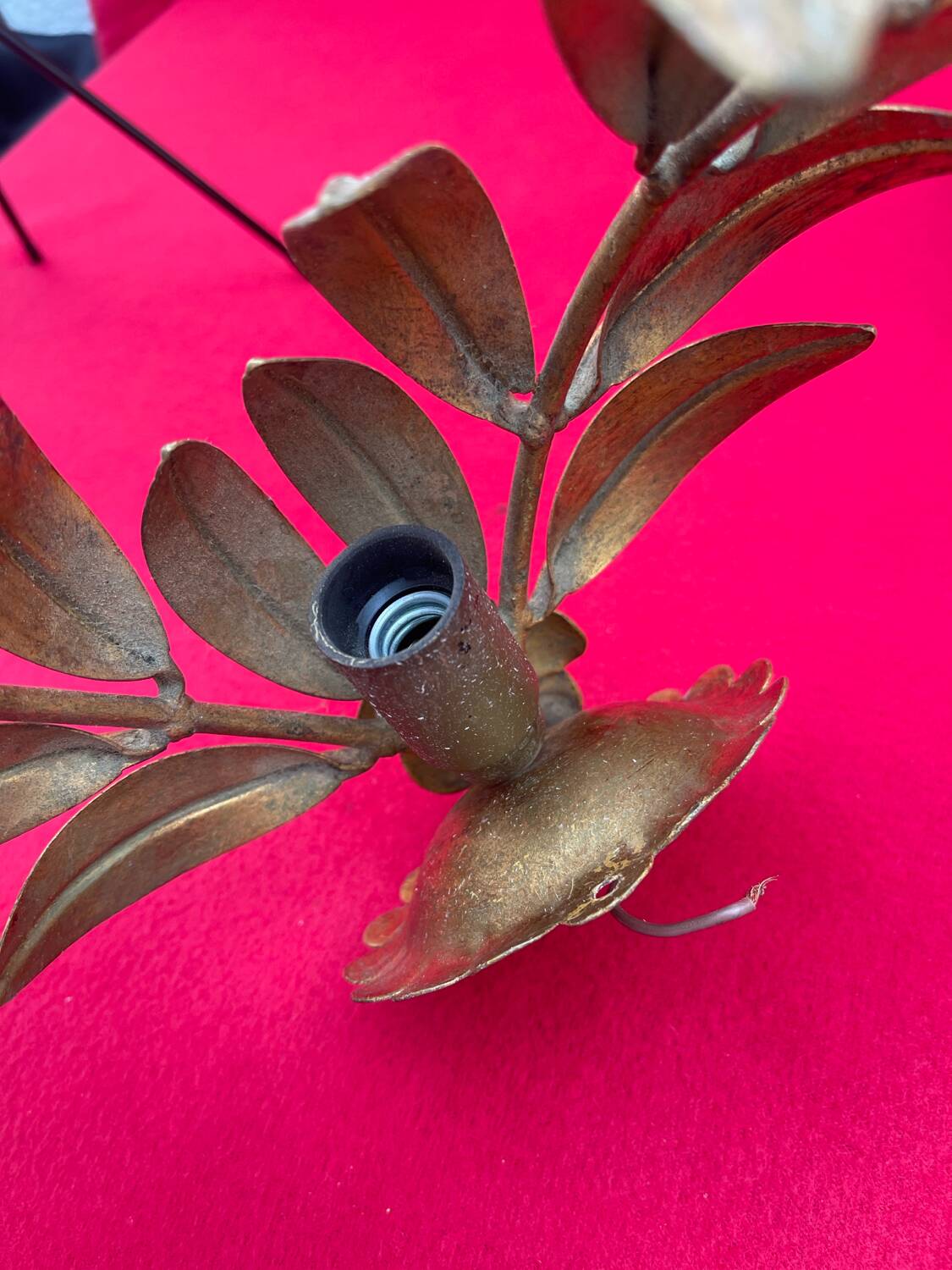 Golden Leaf Appliques Hans Kögl Style 1960/70 Hollywood Re