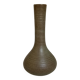 Brown ceramic bud vase