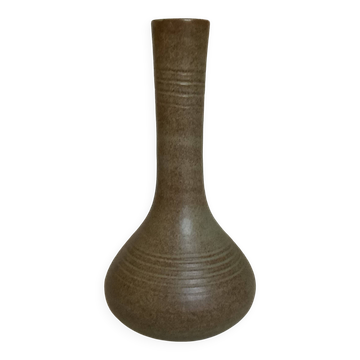 Vase soliflore céramique marron