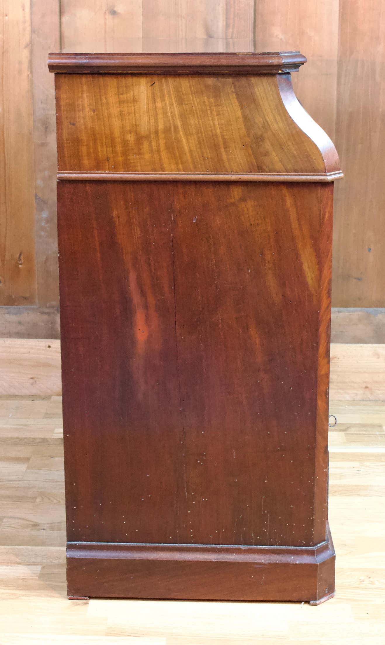 Mahogany and marble toilet chest of drawers - louis philippe period 19th century