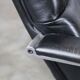 Black leather F141 armchair by Geoffrey Harcourt for Artifort, 1970s