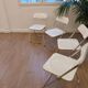 Italian vintage lot design – Four white Plia chairs – Anonima Castelli