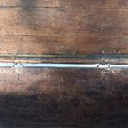 Large antique Tibetan wooden chest with Buddha painting, 18th century