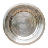 Circular plate Christofle in silver-plated metal