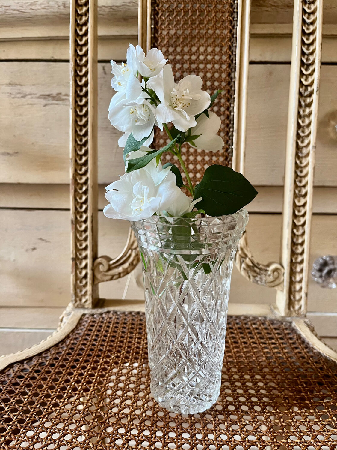 Vintage glass vase
