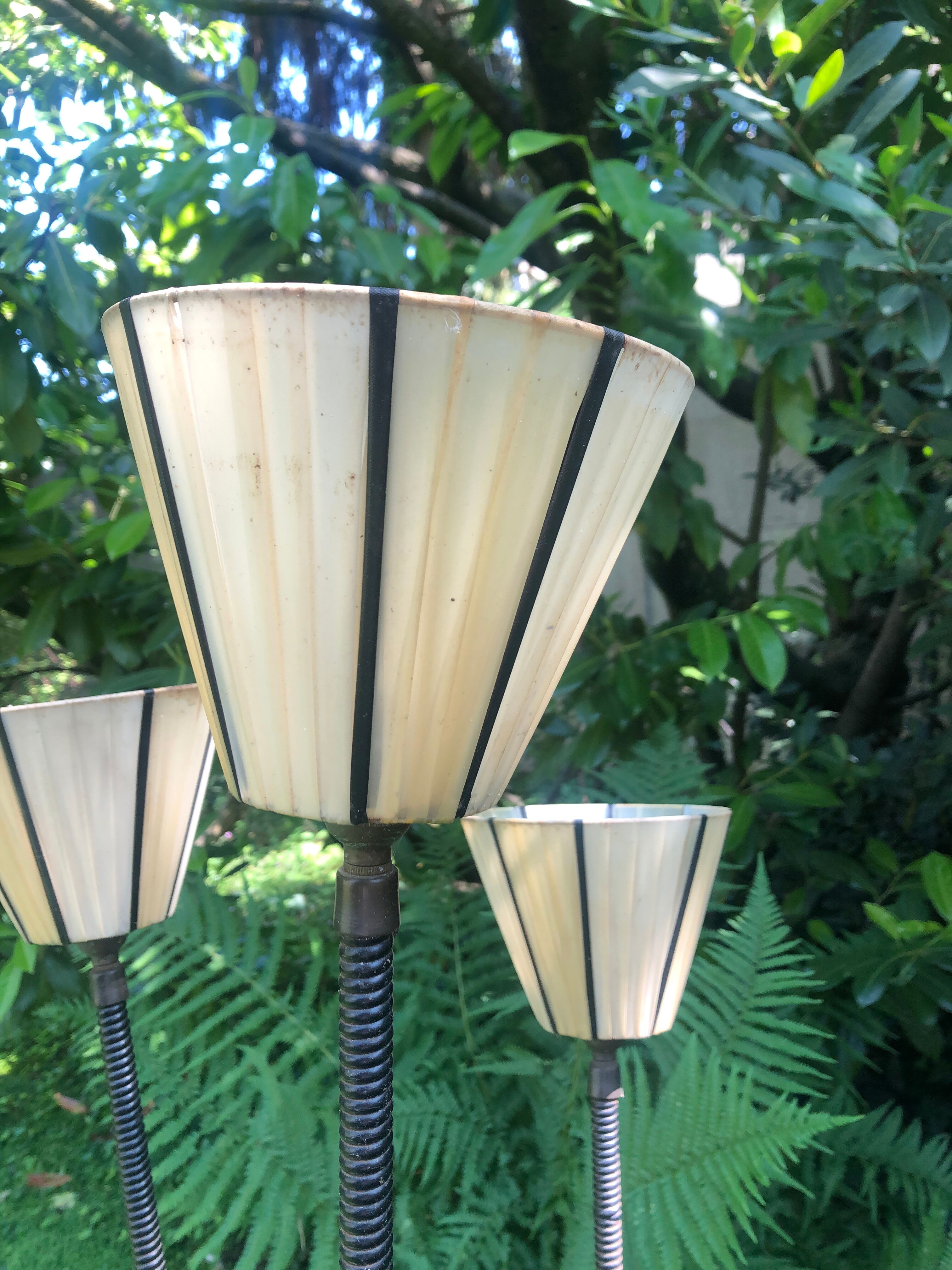 Floor lamp 3 arms scoubidou vintage 50s/60s