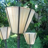 Lampadaire 3 bras scoubidou vintage années 50/60