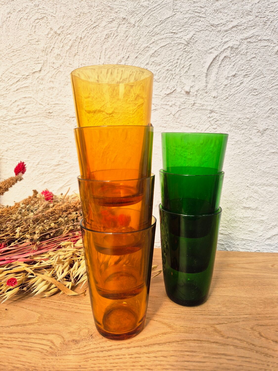 Verres Vereco ambrés