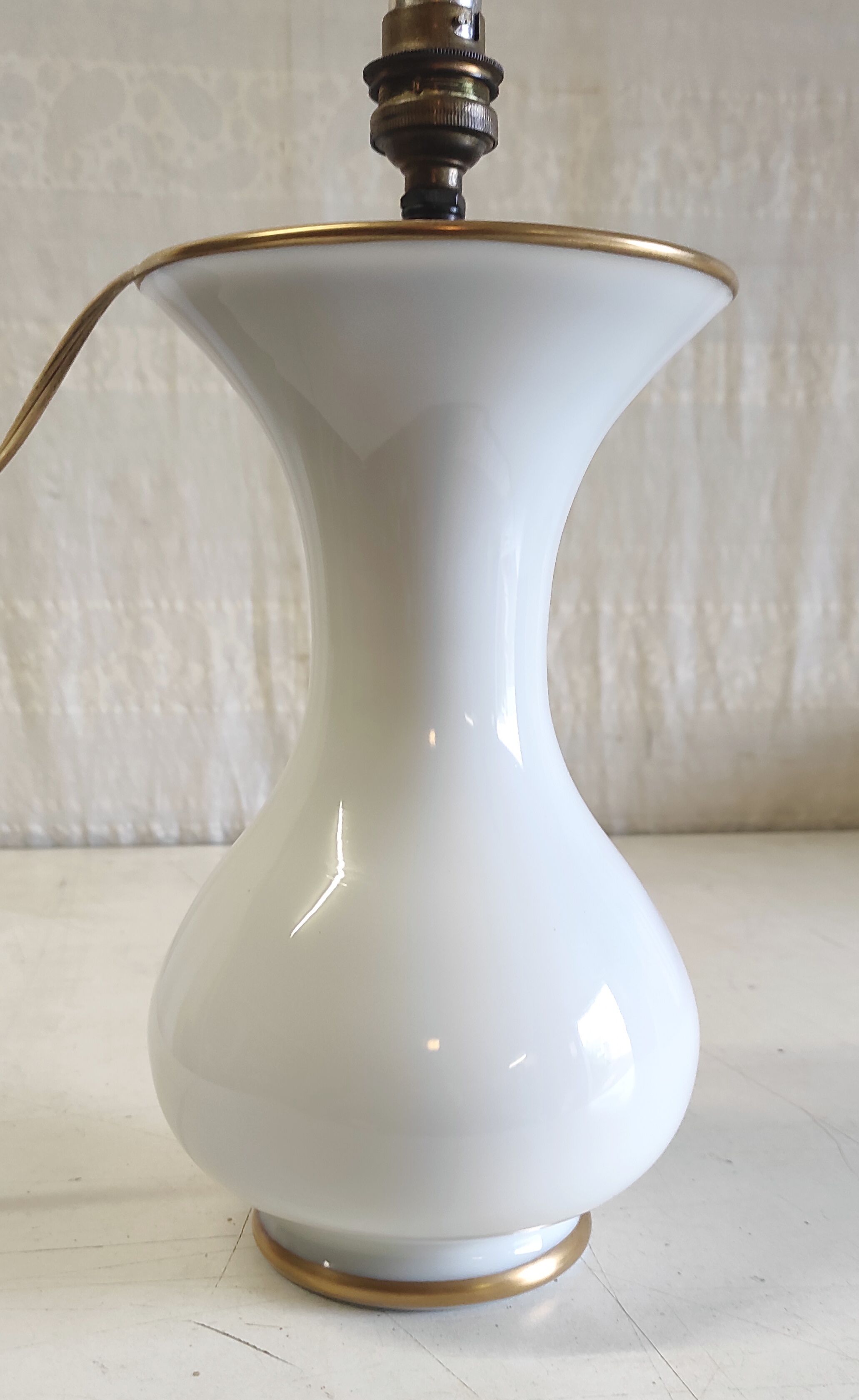 Lamp base in opaline style 19th century