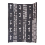 Tissu vintage du Mali noir et blanc