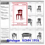 2 bistro chairs no. 714, gustave siegel for kohn, 1910. no thonet