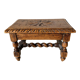 Tabouret bas en bois sculpté style Breton