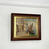 Swedish Oil on Panel – “Venice” by Knut Norman – Vintage & Framed