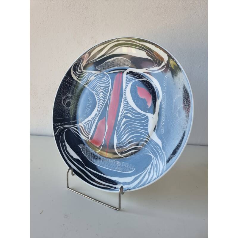 Hanna Modrzewska Nowosielska, decorative plate, 1960s.