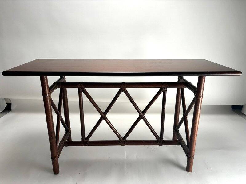 Console attributed to Lyda Levi for McGuire, 1970s
