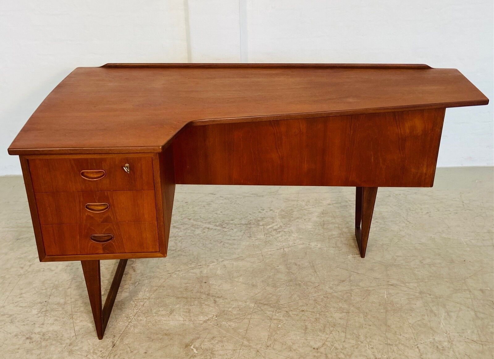 Vintage retro Danish mid-century boomerang desk 1960s
