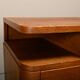 Pair Art Deco Nightstands or Bedside tables Oak and Glass, Netherlands, 193