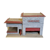 Old wooden garage toy