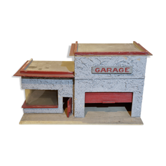 Old wooden garage toy