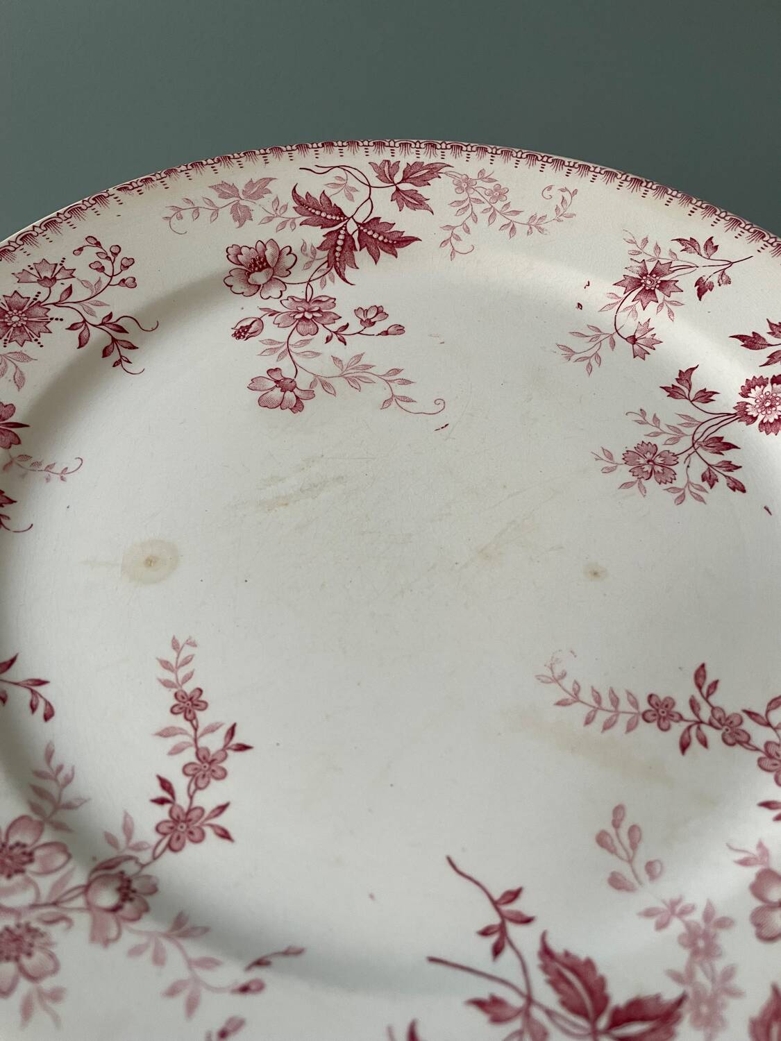 Series of 10 flat plates Terre de Fer Poincelet-Masquelier