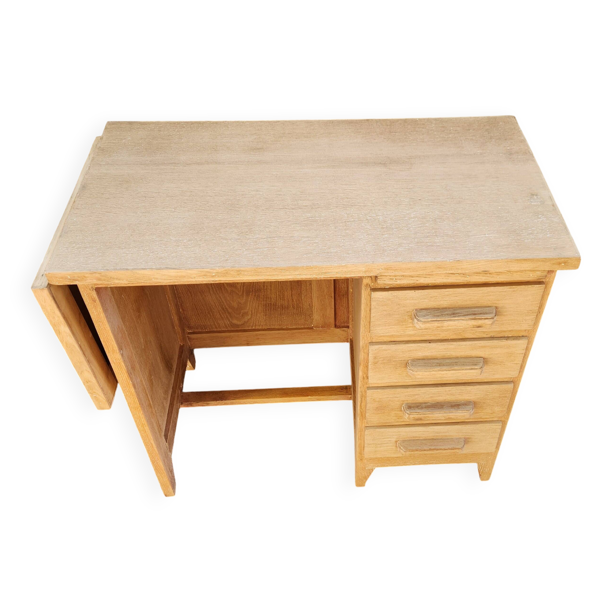 pretty sanded wood children's desk from the 1940s