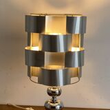 Lamp with lampshade max sauze. 1970. space age.