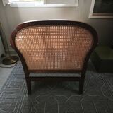 double caned armchair