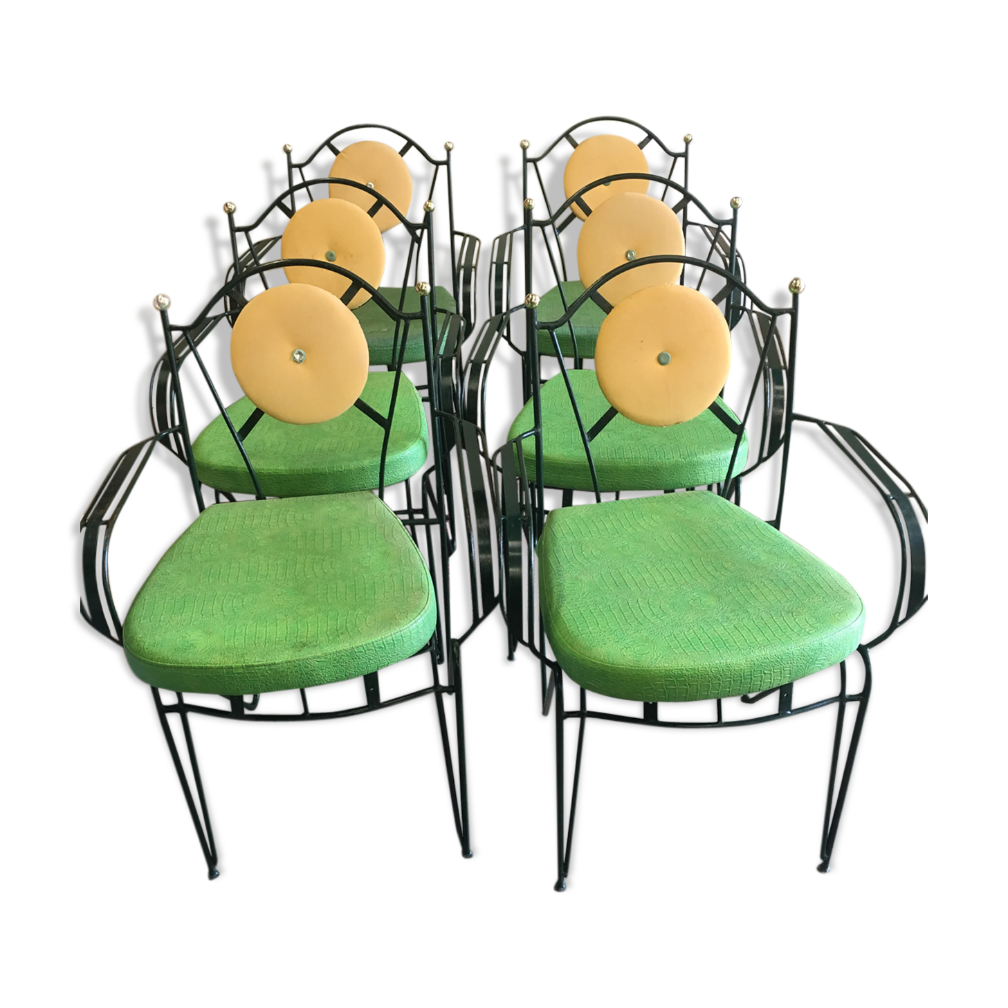Suite of 4 bar chairs from the 50s/60s
