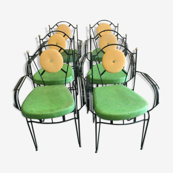 Suite of 4 bar chairs from the 50s/60s