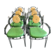 Suite of 4 bar chairs from the 50s/60s