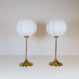 Pair of Bergboms B-024 table lamps mid-century, 1960s, Sweden