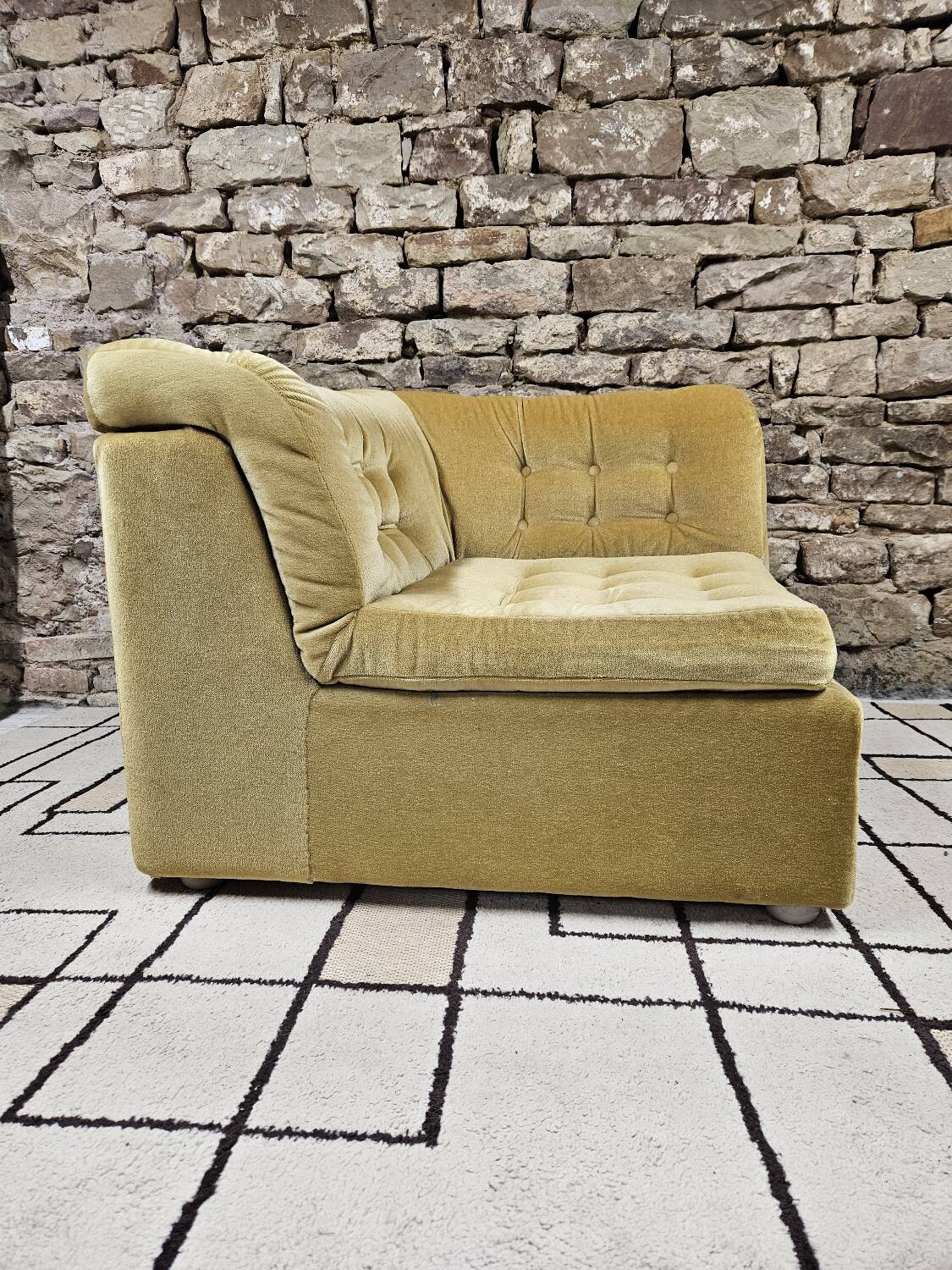 Vintage corner fireside chair 1970"