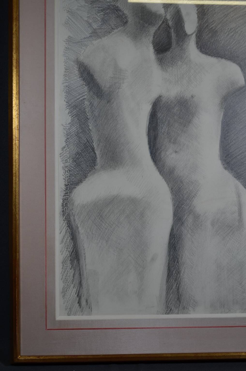 Gérard Ramon, sculptural forms, pencil drawing