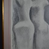 Gérard Ramon, sculptural forms, pencil drawing