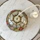 Suspension in mother-of-pearl and brass fruit patterns 60s