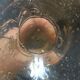 Bubble glass soliflore vase signed Biot 1960-1970