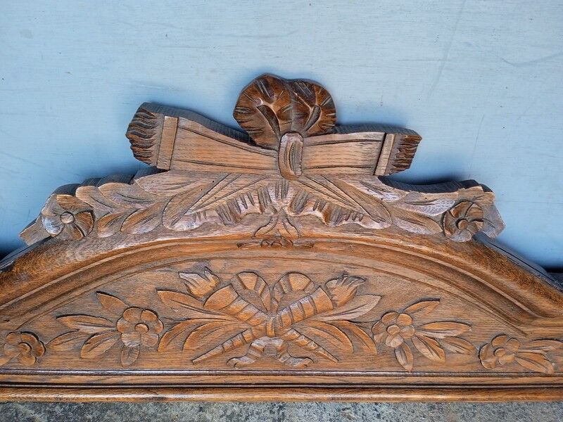 Fronton boiserie bois sculpté style Louis XVI ep XIXem