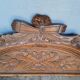 Fronton boiserie bois sculpté style Louis XVI ep XIXem
