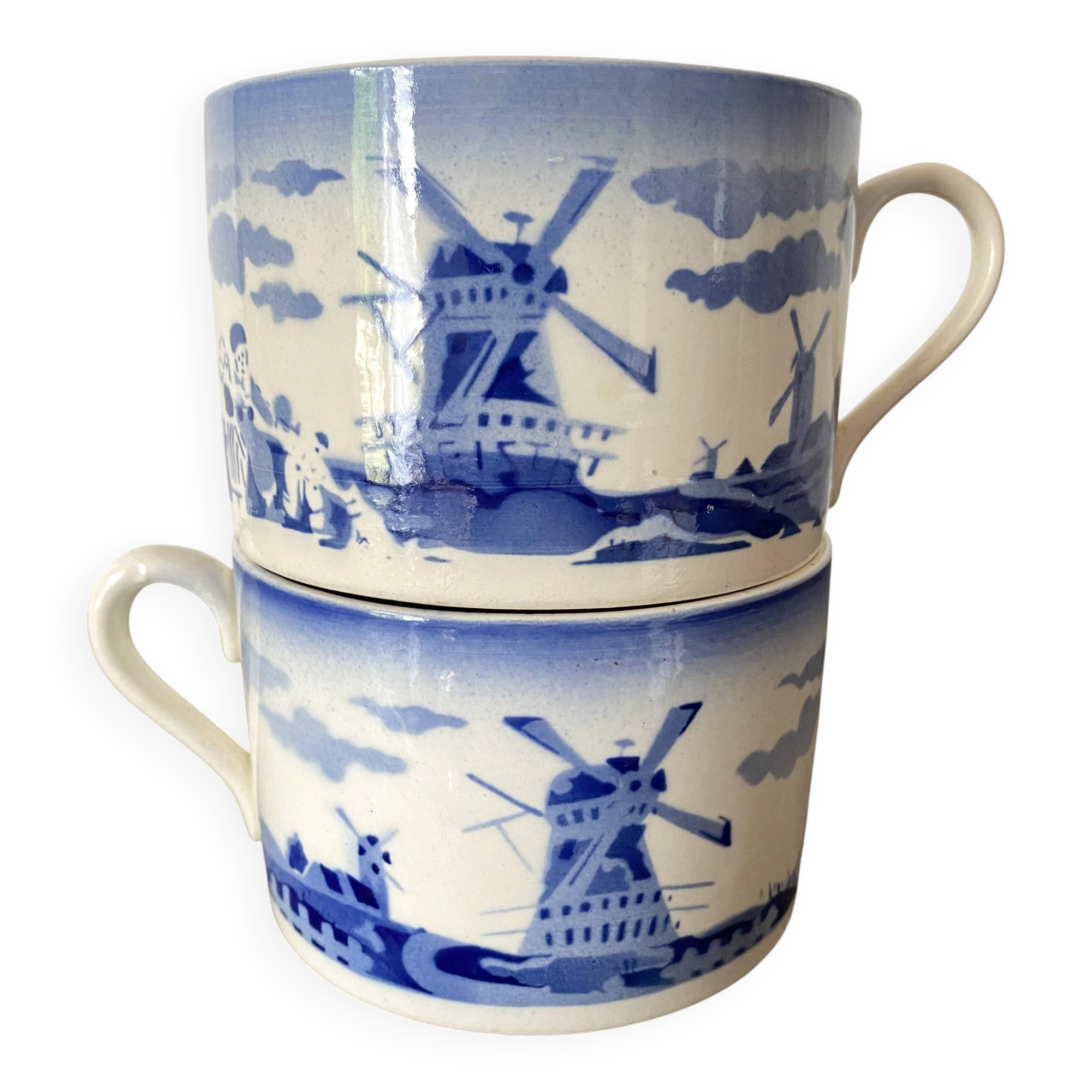 Antique tea or chocolate cups from Badonviller.