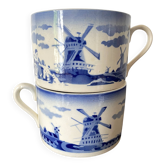 Tasses anciennes à thé ou chocolat Badonviller