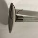 Steel and solid glass lamp from the 40s/50s