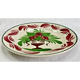 7 assiettes à dessert XIX Sarreguemines décor au pochoir
