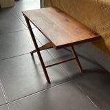 Rectangular wooden coffee table